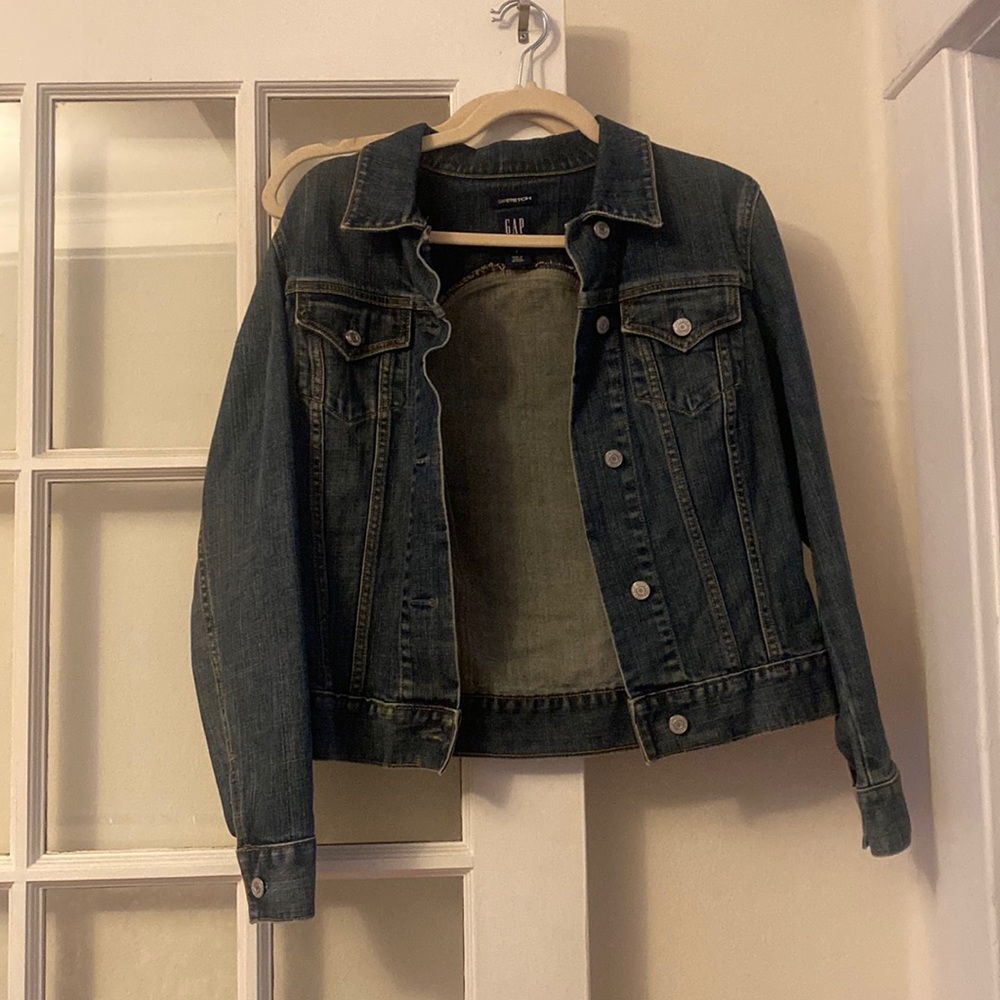 Seattle kraken fan inspired jean jacket